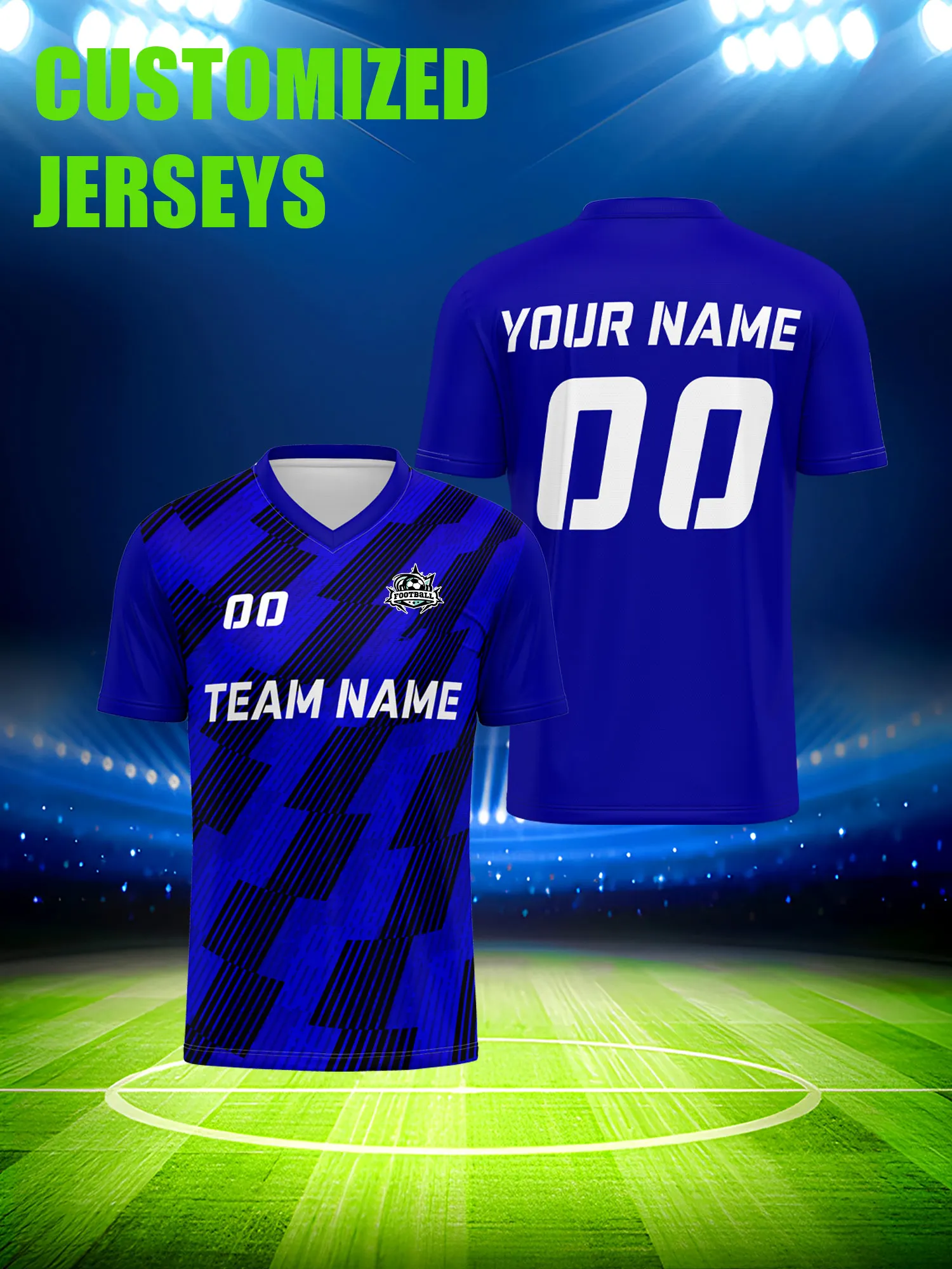 

Футболка для футбола с индивидуальным изображением, номером и именем, летняя ткань, дышащая, охлаждающая спортивная футболка