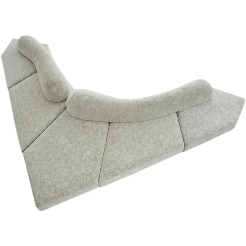 

Рок-диван, итальянский элитный светлый роскошный креативный дизайнерский диван для большой квартиры, креативный двусторонний диван особой формы Chenier