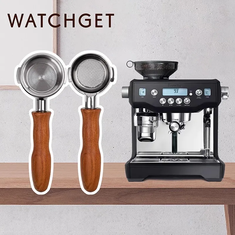 Watch get Bottom less Sieb träger für Delonghi/Donlim/Brevi lle/E61/Barsetto/Nuova/Gaggia/WPM Espresso maschine mit Filter korb