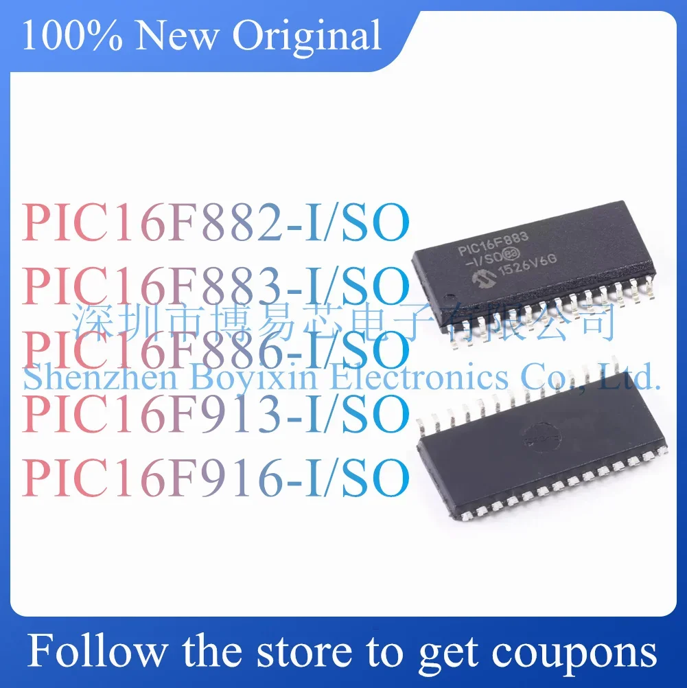 

NEW PIC16F882 PIC16F883 PIC16F886 PIC16F913 PIC16F916-I/SO Original Product