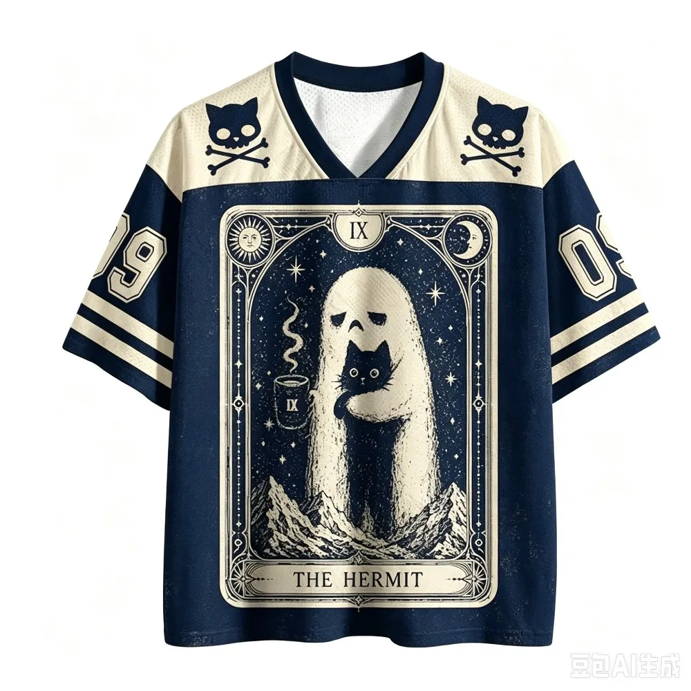Retro Japanisches Halloween-Geister 3D-Druck Sportliches Schnelltrocknendes Atmungsaktives V-Ausschnitt T-Shirt für Männer und Frauen im Lässigen Trendigen Stil – Detail 5