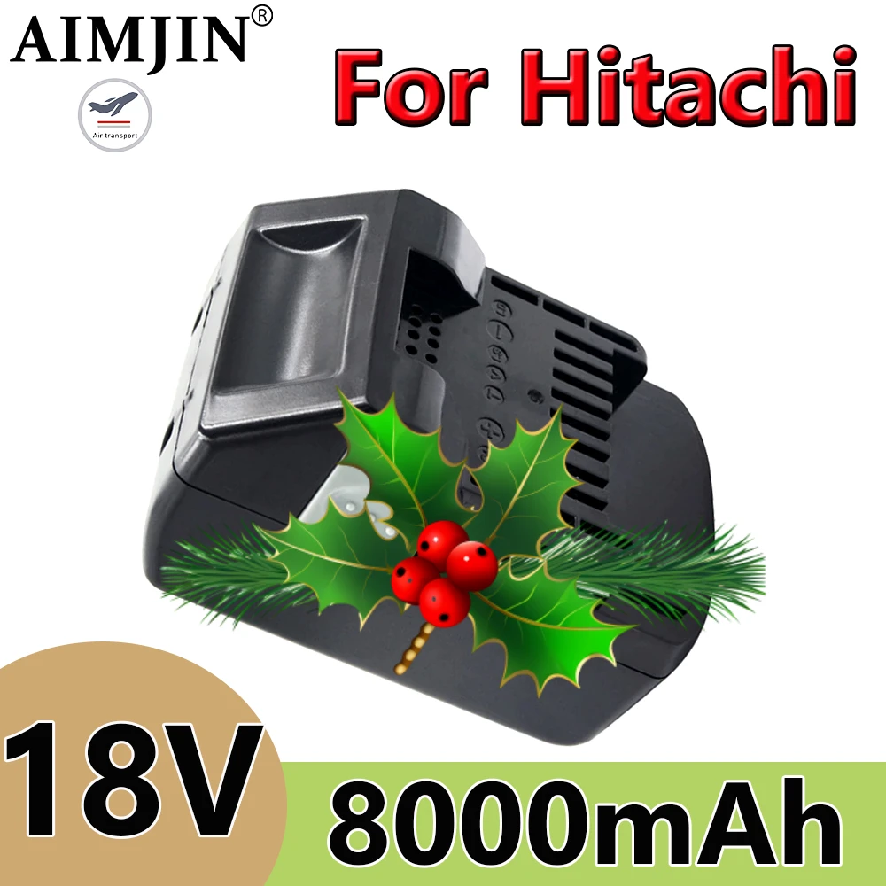 بطارية بديلة 18 فولت 8000 أمبير ليثيوم أيون لبطاريات أدوات الطاقة هيتاشي BSL1830 BSL1840 BSL1860B BSL1820
