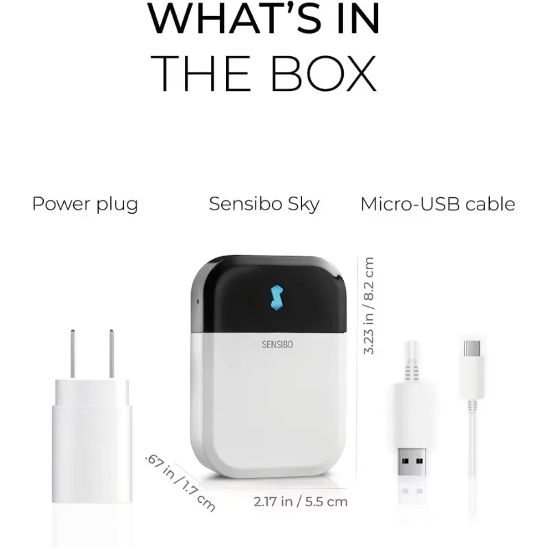 Sensibo Sky Smart Sem Fio Ar Condicionado Controlador Automático WiFi Termostato Controle App Compatível com google, alexa e siri