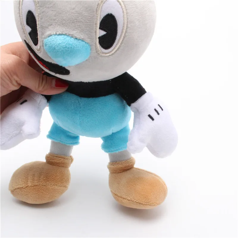 23CM Game Mugman Plush Doll Cartoon Cuphead Plushie Toys Soft Puphead Stuffed Toy For Kids Children Birthday Christmas Gifts