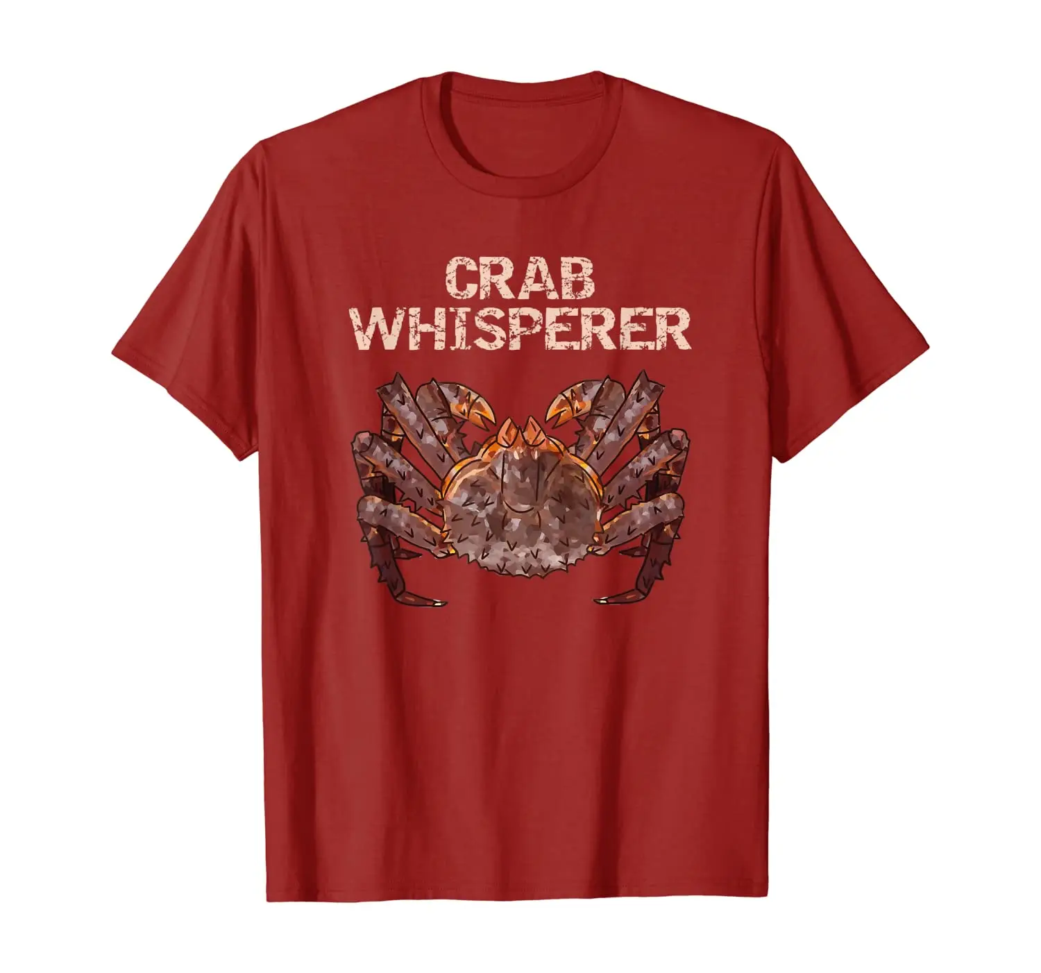 Crab Whisperer Deep Sea Seafood Alaskan King Crab T Shirt. 100% Cotton Short Sleeve O-Neck Casual T-shirt Loose Top Size S-3XL