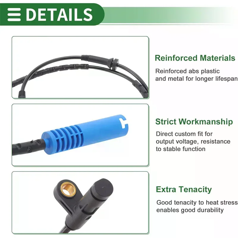 1 STKS Achter 34526756385 LH RH ABS Wielsnelheidssensor Voor Mini Cooper R50 R52 R53 Automotive Onderdelen