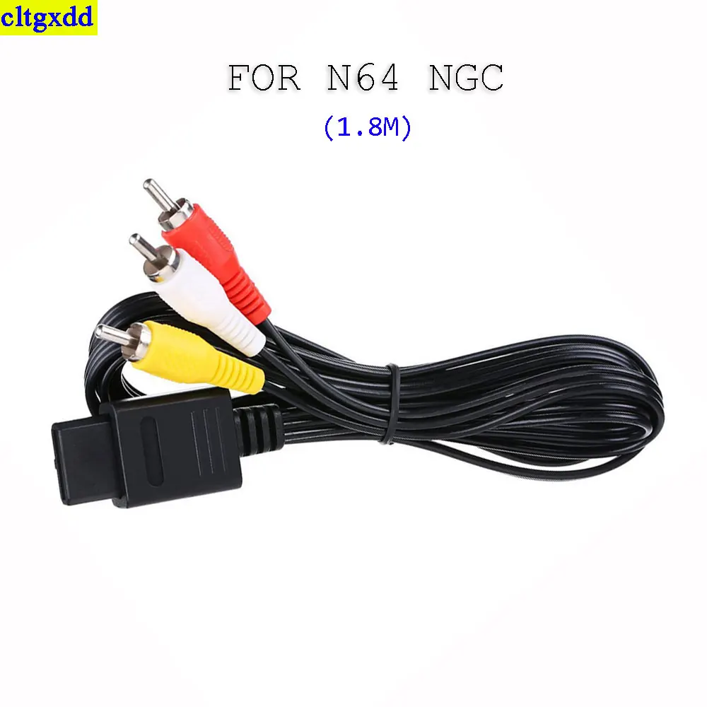 Cltgxdd 1 Piece Is Suitable for N64 Audio TV Video Cable AV Cable to RCA GameCube N64 SNES Game Accessory Cable