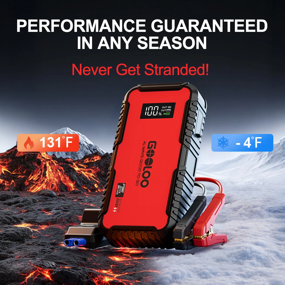 GOOLOO GT3000 Jump Starter 12V 3000A Portable Battery Booster Diesel Auto Emergency Power Pack