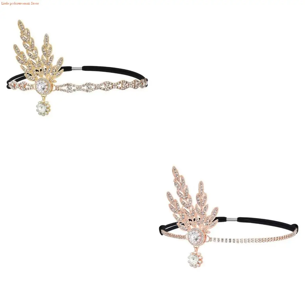 F92D Bridal Wedding Party Headband Rhinestones Hairband Tiaras Crown Crystals Headpiece Girls Headdress Hair Decoration