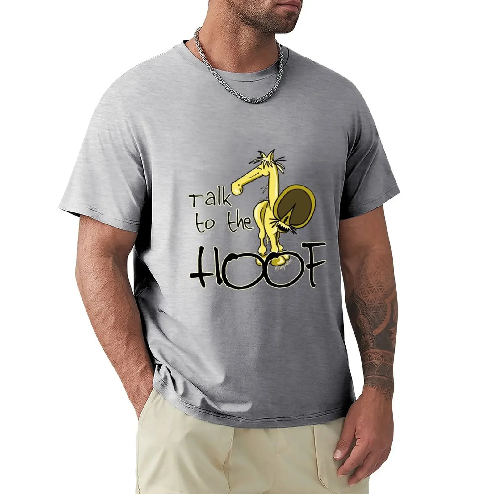 

Talk to the Hoof(alternate design) T-Shirt plain aesthetic clothes quick drying mens graphic t-shirts hip hop