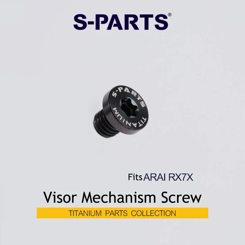 A Set S-PARTS Titanium Alloy Visor Mechanism Helmet Screws Compatible with ARAI RX7X Motorcycle Modification