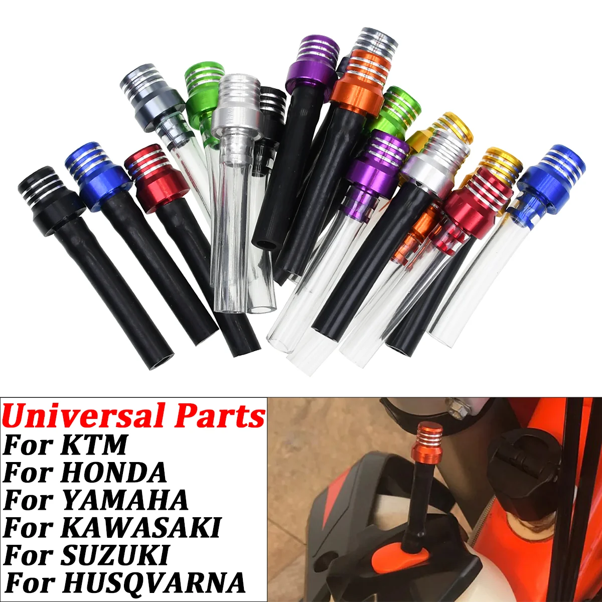 Gas Fuel Cap Valve Vent Breather Tube For SX F EXC ADV YZF WRF KXF RMZ 125 250 300 350 450  CR125R 250R CRF230F CRF250R CRF250X