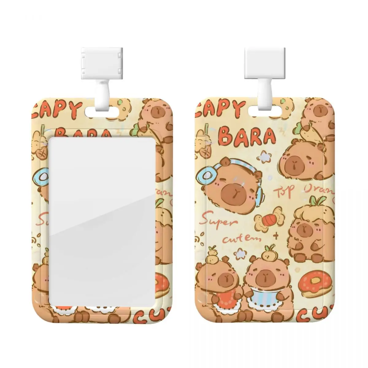

Custom Neck Lanyard Card Holder Capybara Card Badge Holder For Subway Bus Bank Card Lanyard Credential Badge Holder Factories