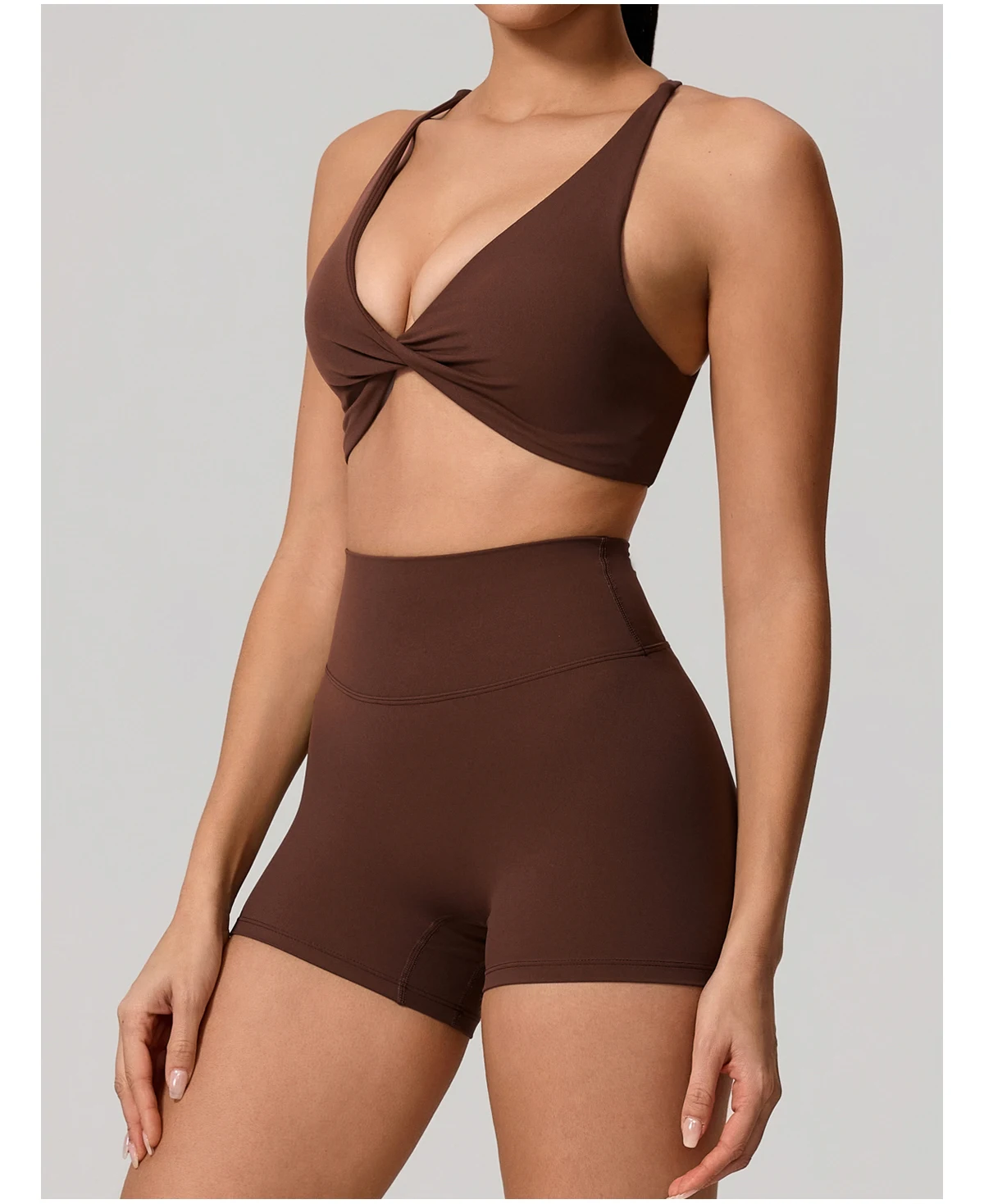 Hearuisavy Sommer Sexy Gym-Top für Damen, Lauf-BH mit Rückenkreuzung, Yoga-BH, Sport-BH, atmungsaktive Push-Up-Unterwäsche, Fitness-Workout-Top – Detail 28