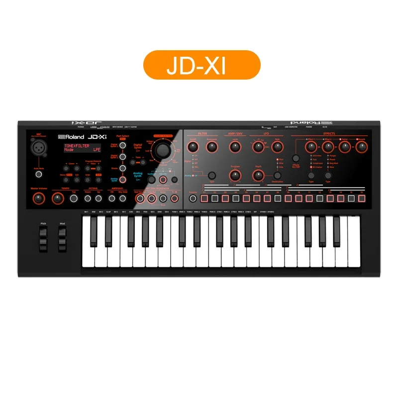 

3d-синтезатор Roland, профессиональная клавиатура JDXI с 37 клавишами