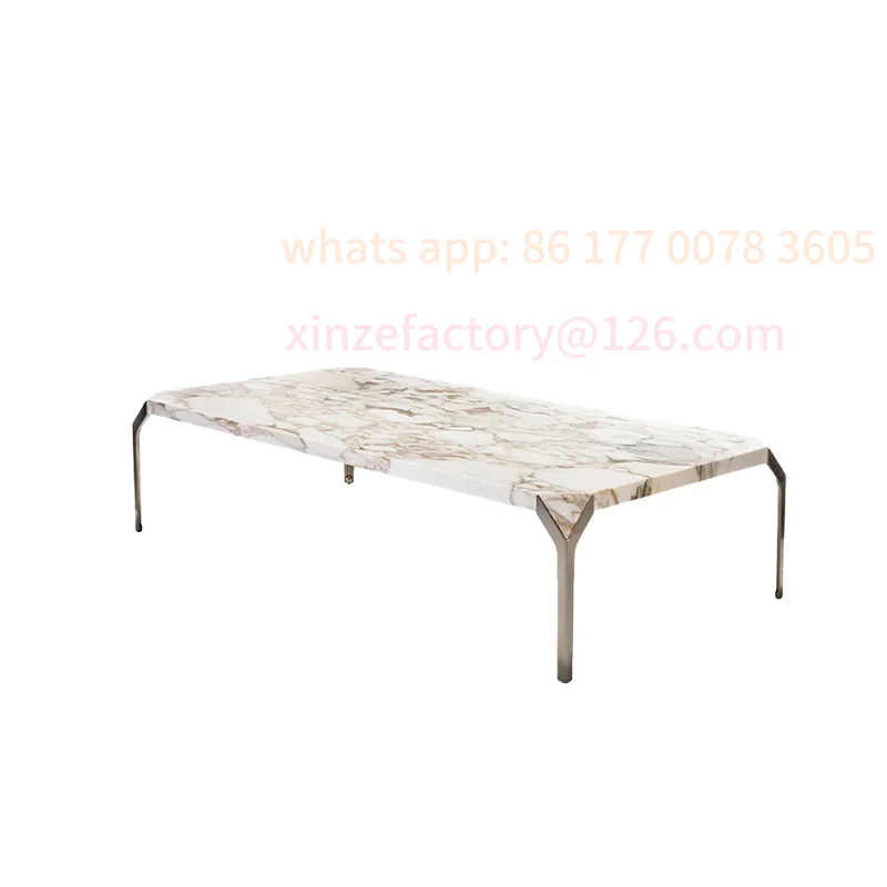 

Customizable Italian coffee table High-end art marble edge table Light luxury mansion living room Home high-end designer tea tab