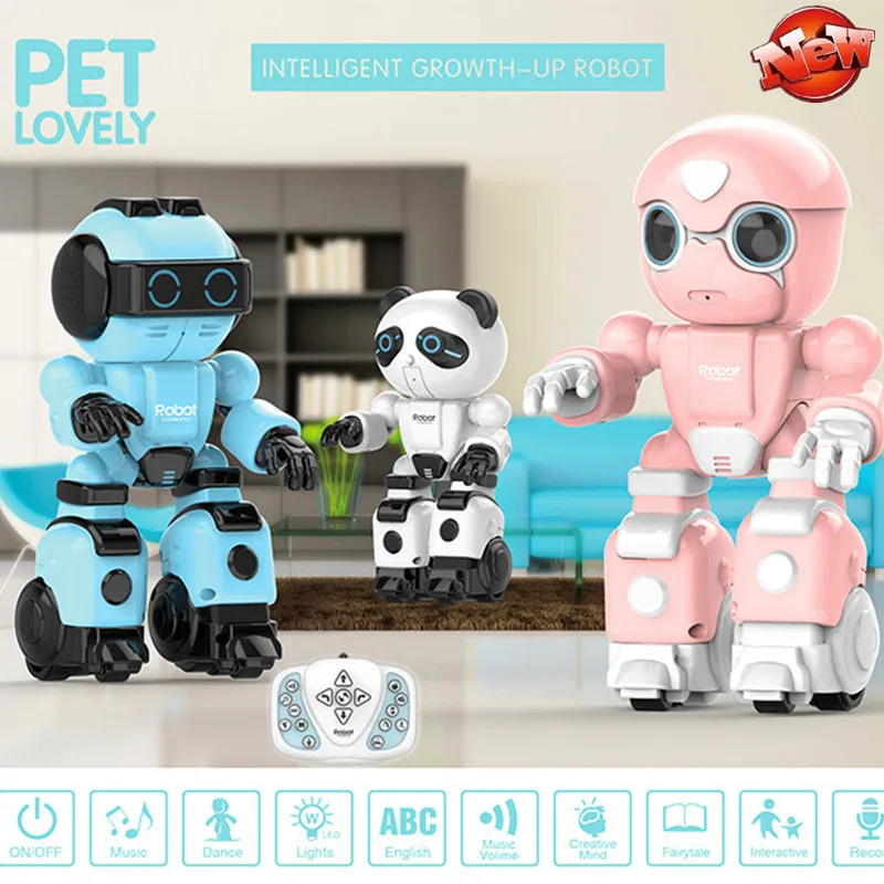 Intelligent Smart RC robot Kid English Learning robot Toy Remote Control robot With Music Dancing Recording Story Smart Robot To