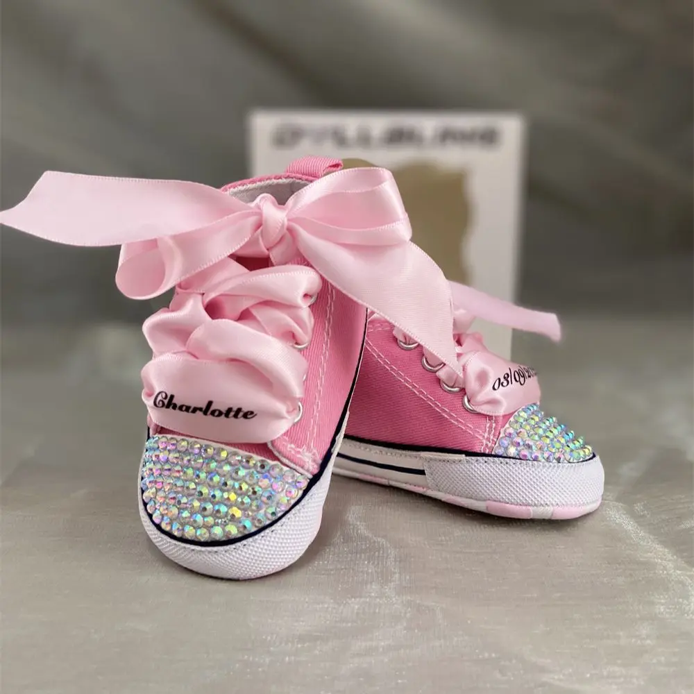 Dollbling Baby Name Print Exclusive Design Infant Crib Shoes Newborn Twins Birthday Show Photography Outfit Baby Mocassin