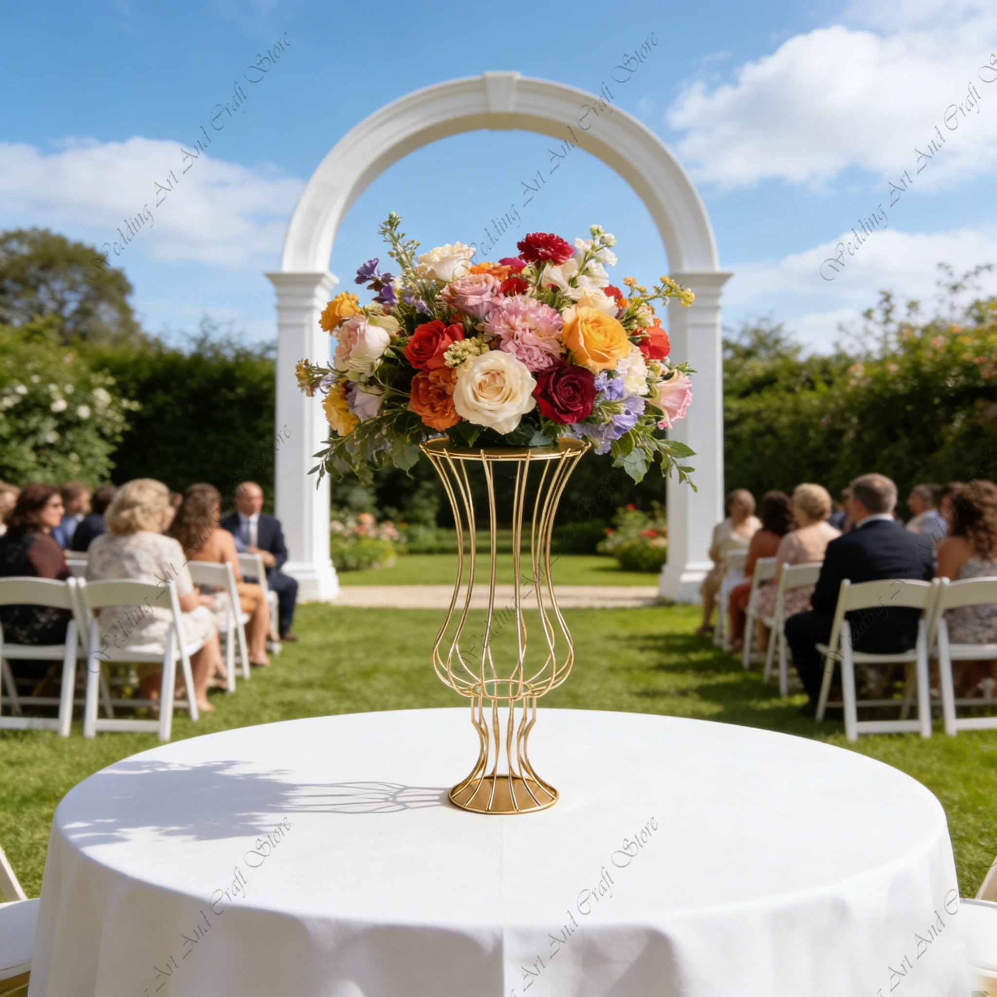 10pcs f30 63cm Wedding Decoration Simulation Flower Decoration Center Piece Flower Rack Wedding Walkway Stand Decoration ivy789
