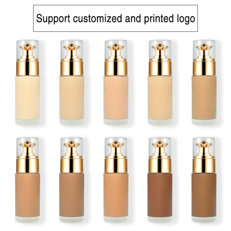 Private Label 10colors Liquid Foundation Waterproof Full Coverage Long Lasting Easy To Apply Matte Finish Face Concealer Makeup