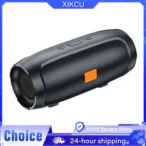 XIKCU Dual Speaker Bluetooth Speaker Stereo Outdoor Tfusb Playback Fm Voice Broadcasting Portable Subwoofer 50 Wireless Speaker