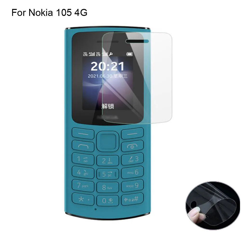 

Гидрогелевая пленка 2 шт., не стекло для Nokia 105 4G HD, Защитное стекло для экрана Nokia 110 4G, мягкая пленка с защитой от синего света Nokia105