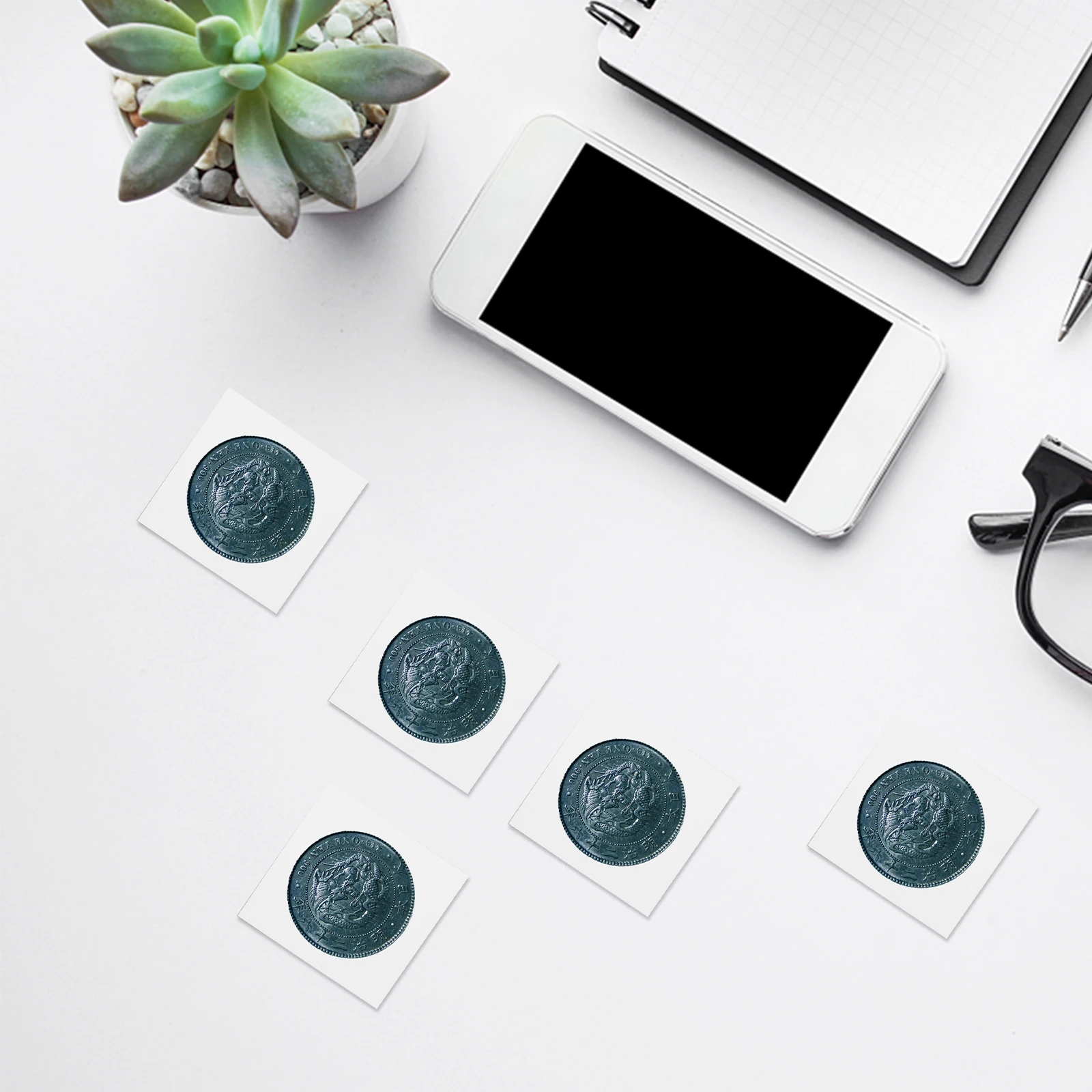 400pcs Professional Coin Holder Transparent Clear Organizer Dust-Resistant Oxidation-Proof Paper Coin Clip Storage Supply For