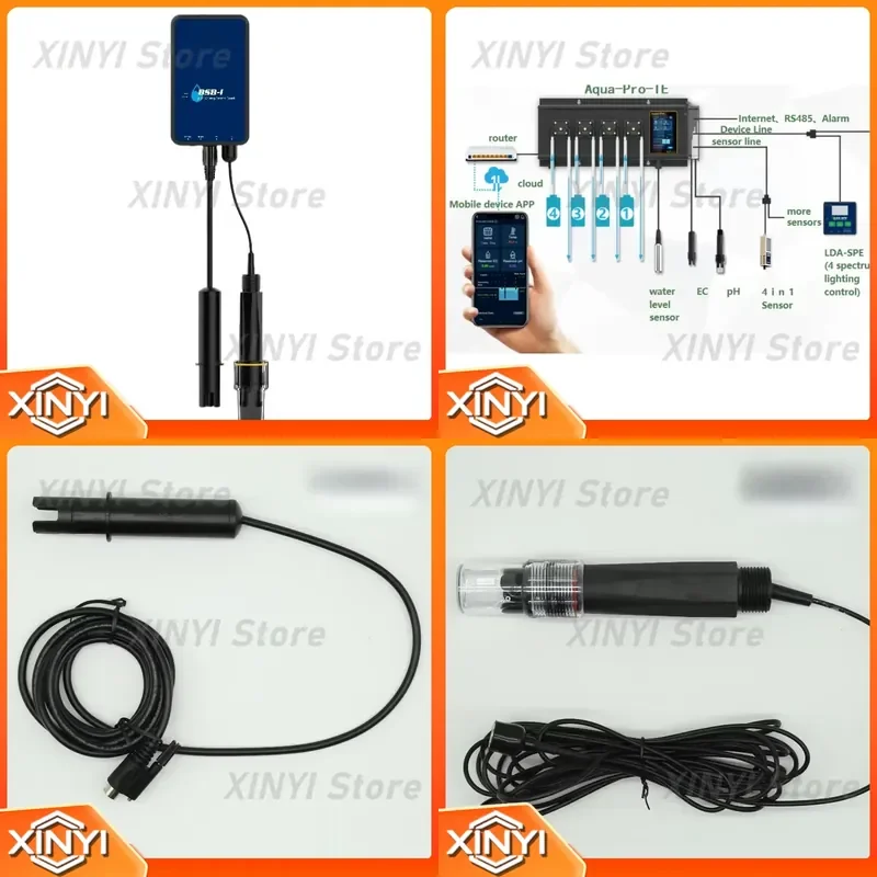 Water Quality Temperature Humidity Sensor for Pipe Irrigation Greenhouse Hydroponic Planting System