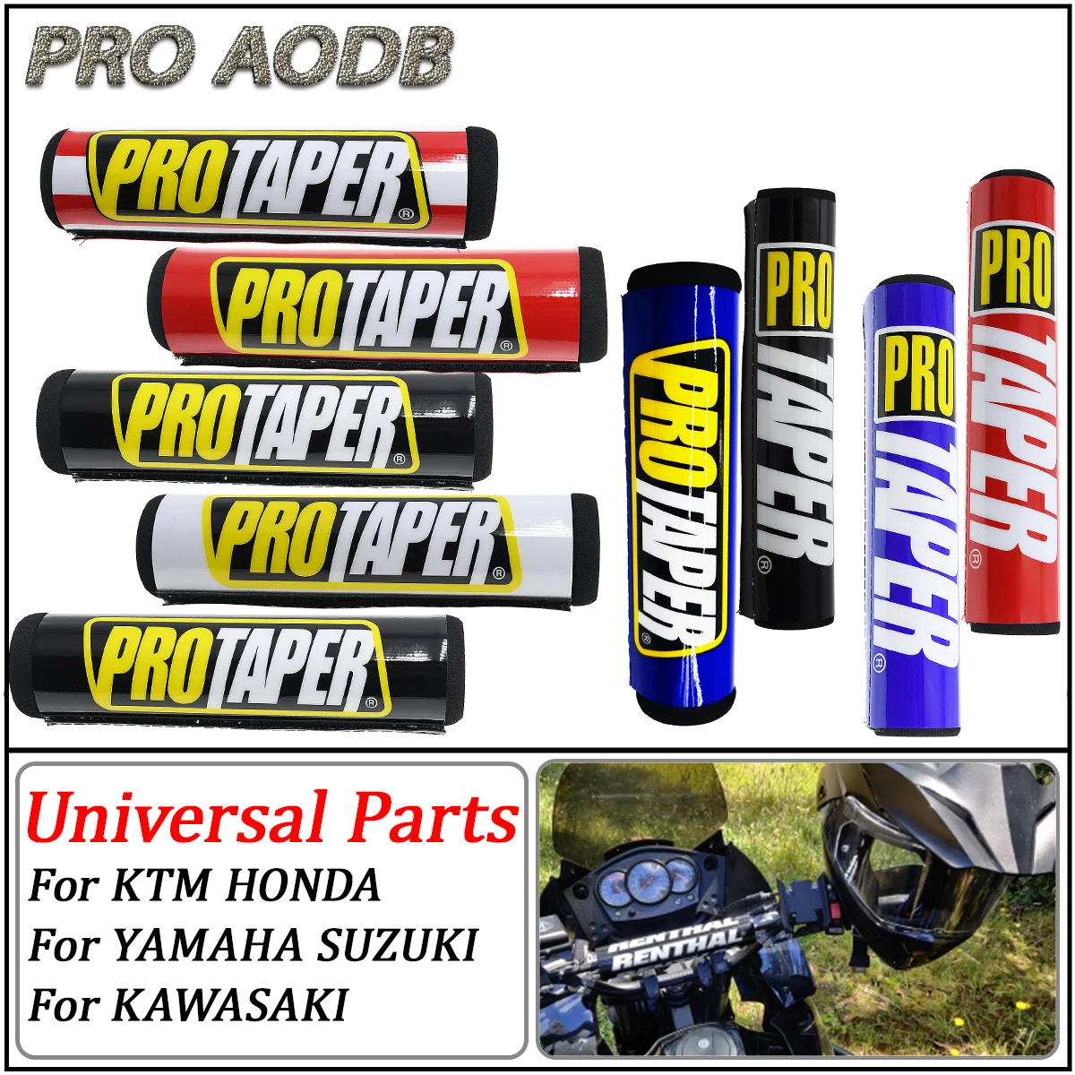 

For Honda Ymaha Kawasaki Bosuer Kayo Suzuki Dirt Bike ATV 20CM Handlebar Bar Pad Bike Motorcycle Cross Chest Protector Grips