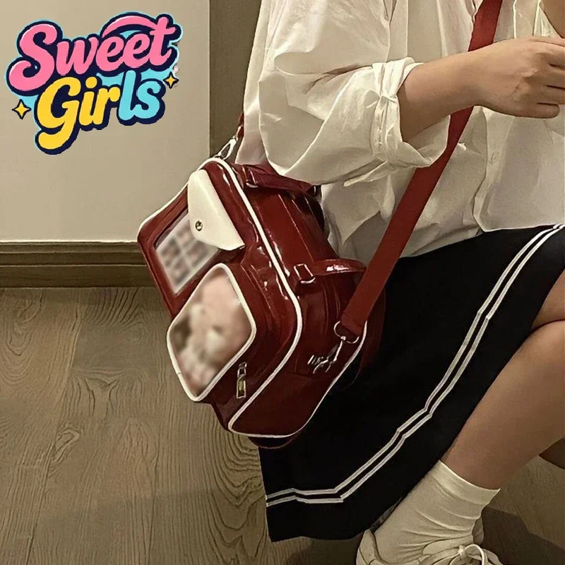 

Cute Anime Crossbody Bag Women Large Capacity Purse for School Cosplay & Daily Use Durable & Trendy Handbag