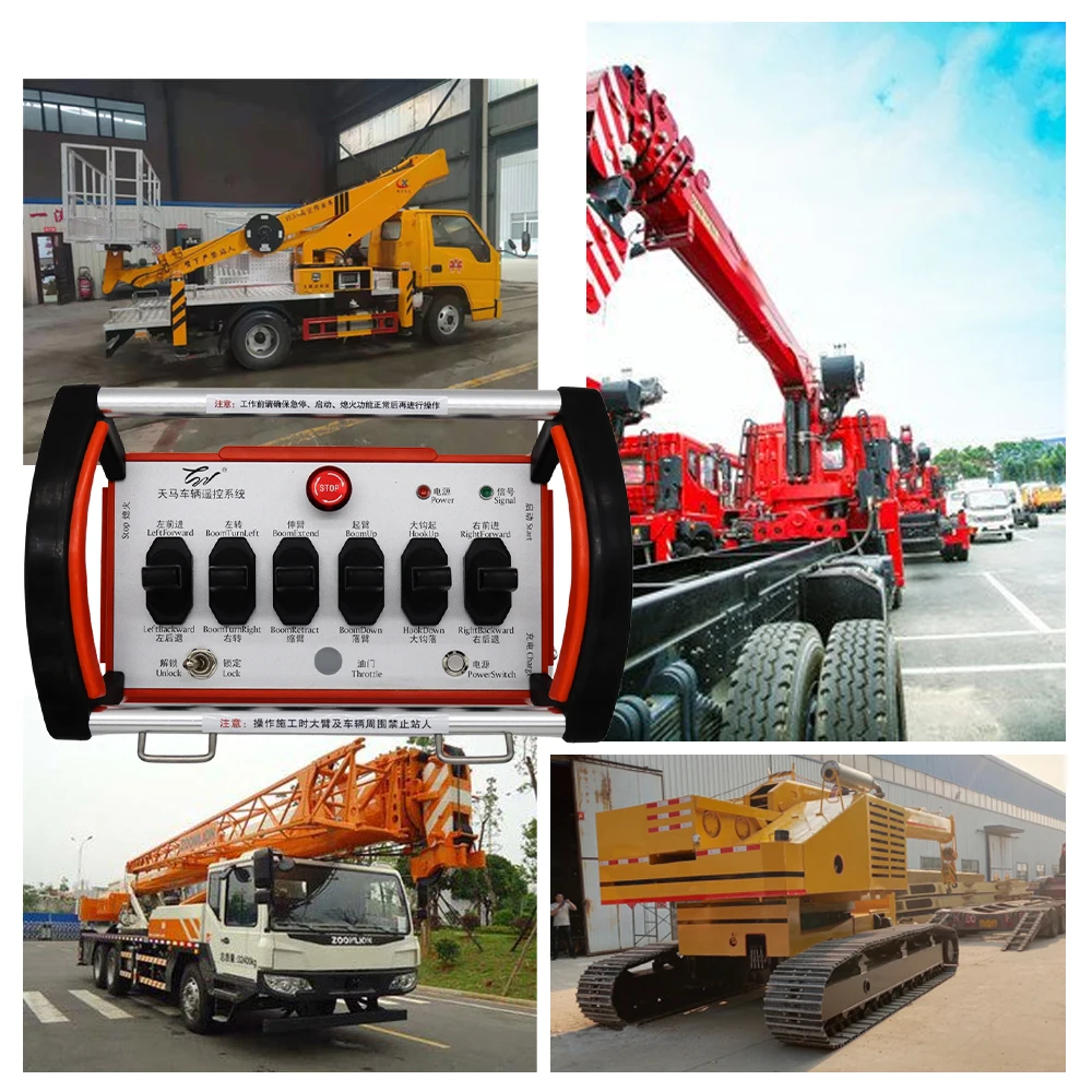 Flexible Use Proportional Remote Controller for Various Cranes and Different Applications 7 Way Remote Control for Crane