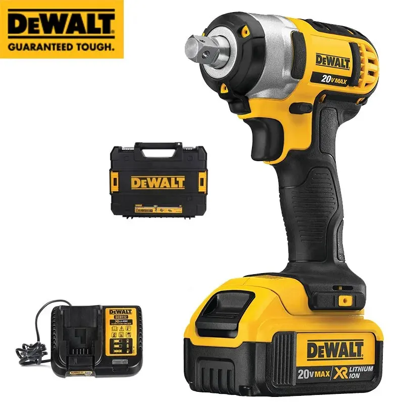 DEWALT Electric Impact Wrench DCF880 Cordless Wrench 18V Rechargeable 1/2 inch 203N.m Torque Impact Wrench Original Power Tools