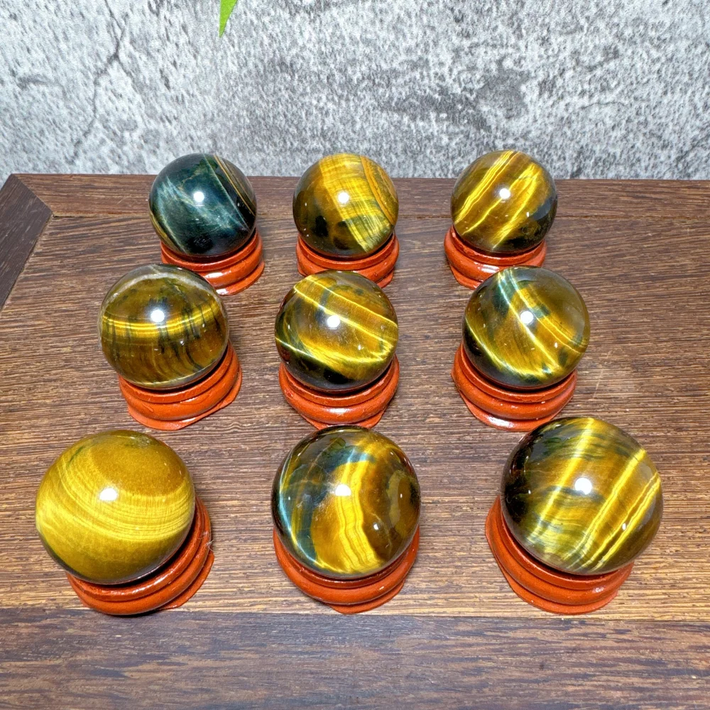 Sphères d'œil de tigre bleu ja - Home Decor Za avis et prix