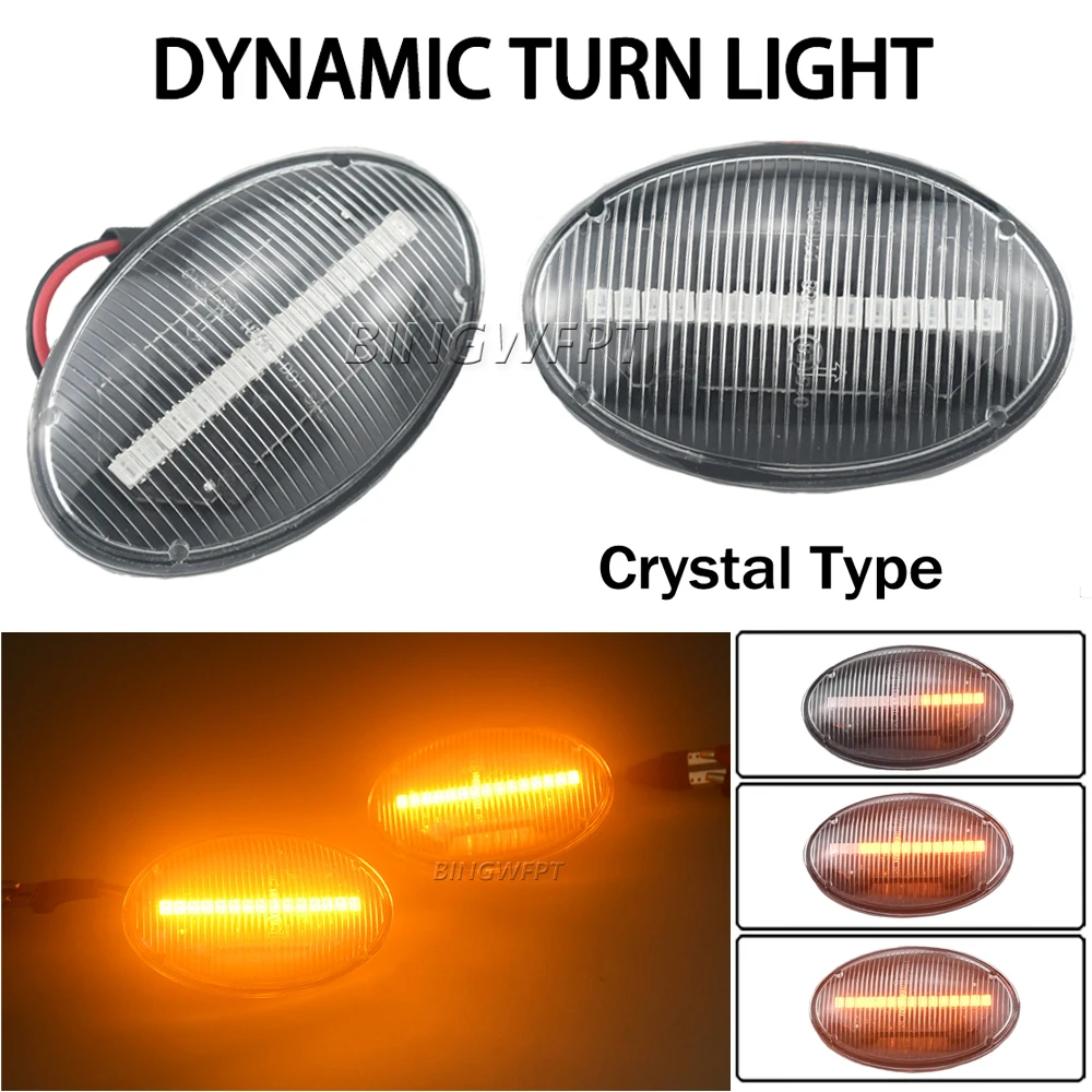 

LED Dynamic Side Marker Light Arrow Turn Signal Blinker Lamps For Opel Sintra Vita Combo B C Tigra A Astra F Meriva A Corsa C B