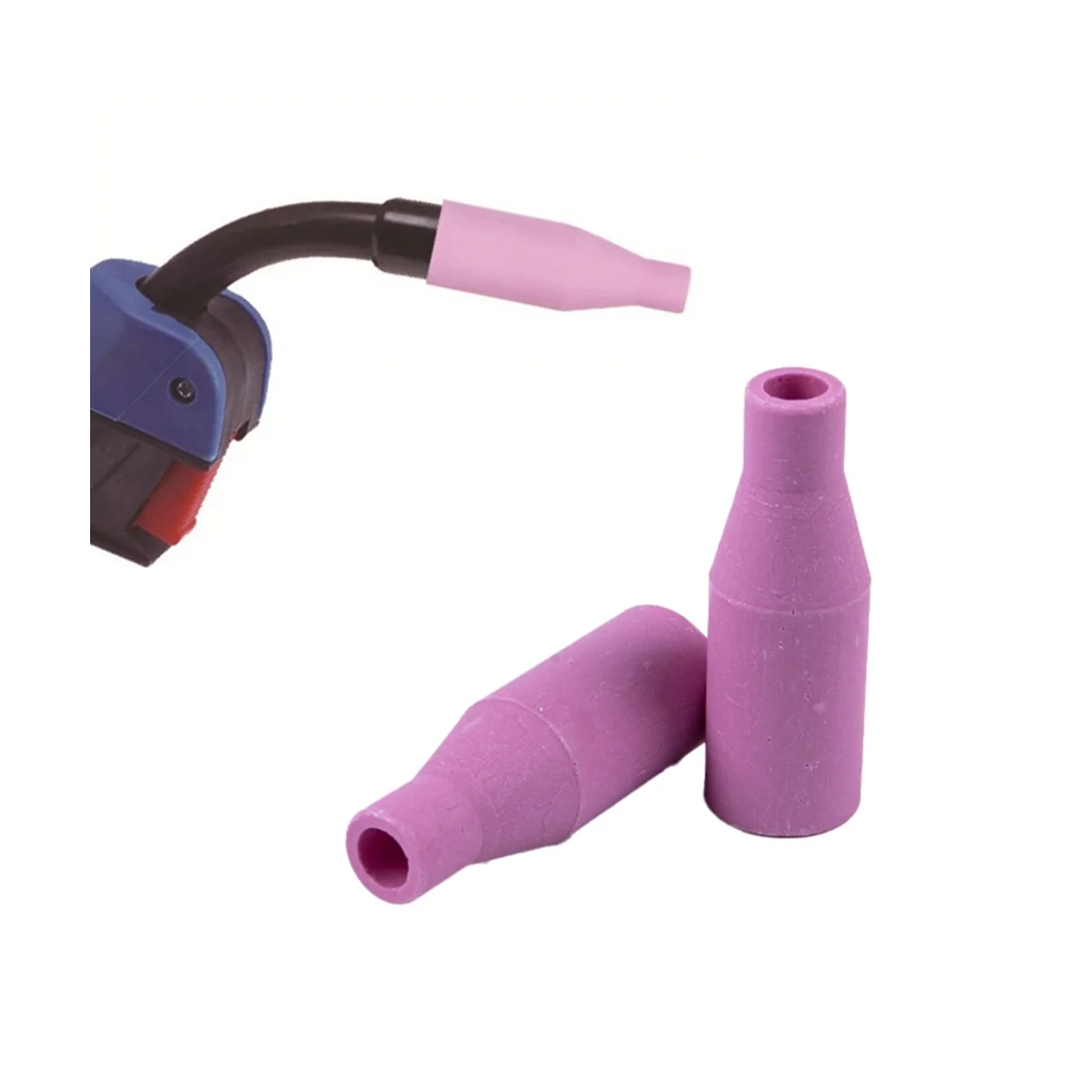 5Pcs MB15AK Ceramic Nozzle Protective Cover MIG Ceramic Nozzle Conductive Nozzle Ceramic Nozzle