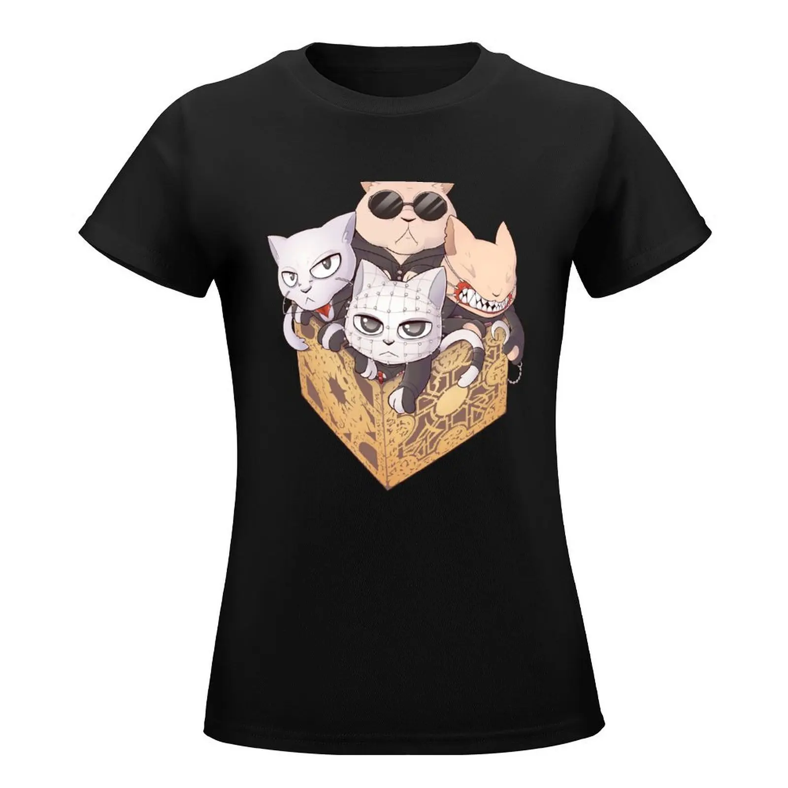 Cenobite Kitties T-Shirt tees plus sizes blanks woman t shirt