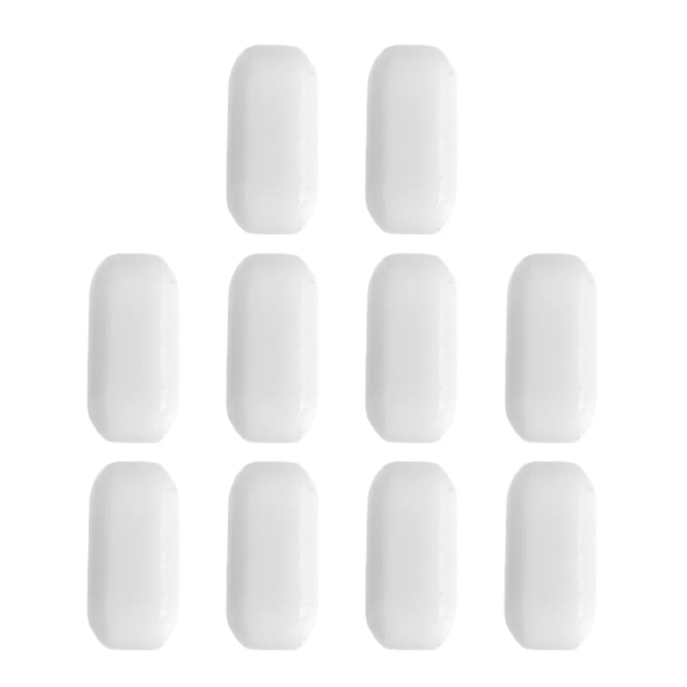 

10 Pcs Magnetic Stirrer Bar Cylindrical White Mixer Rod Hot Plate Multiple Kit