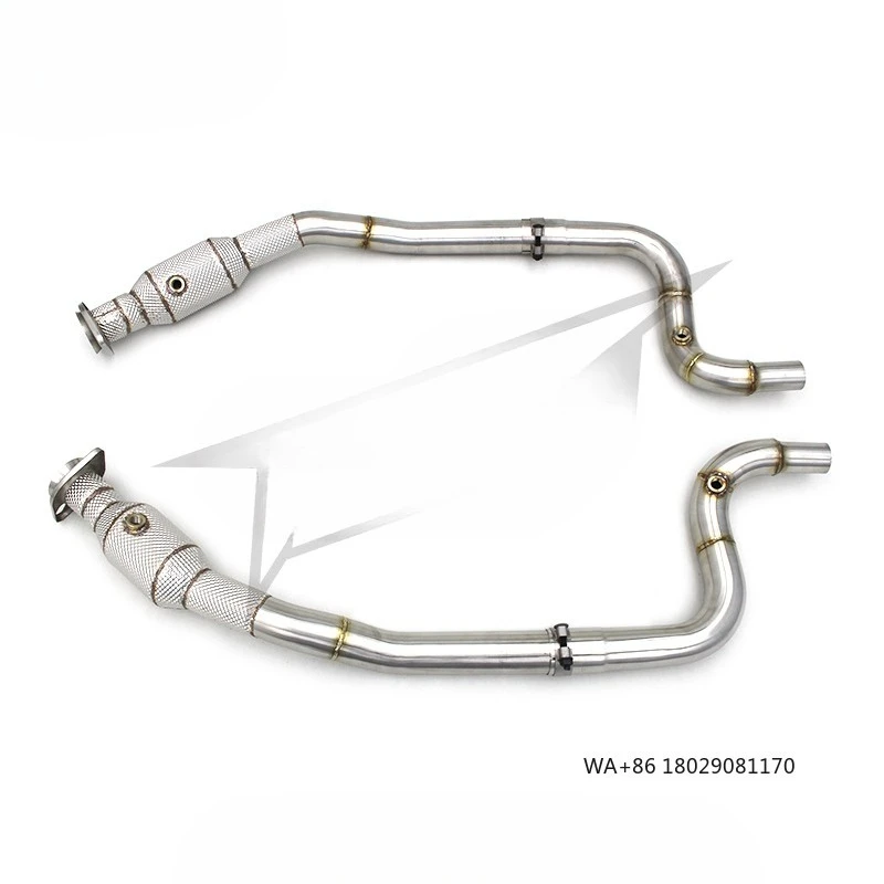 

Даунпайп выхлопной системы для F-PACE 3.0T 2014-2021, без кошачьей водосточной трубы из нержавеющей стали без катализатора автомобиля