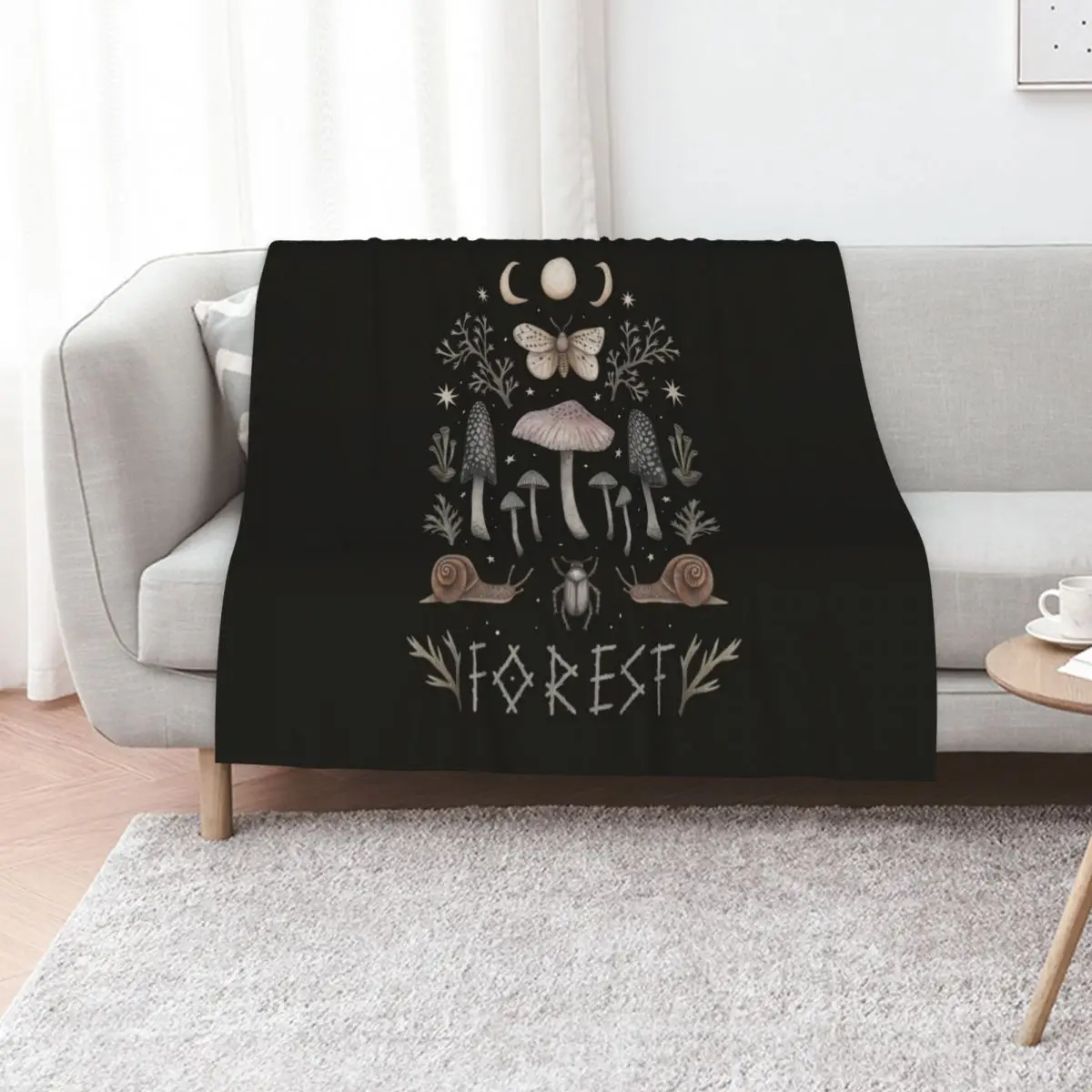 Forest Anatomy No.1 Throw Blanket Thermals For Travel Personalized Gift Retros Blankets For Baby Hairy Luxury Designer Blankets