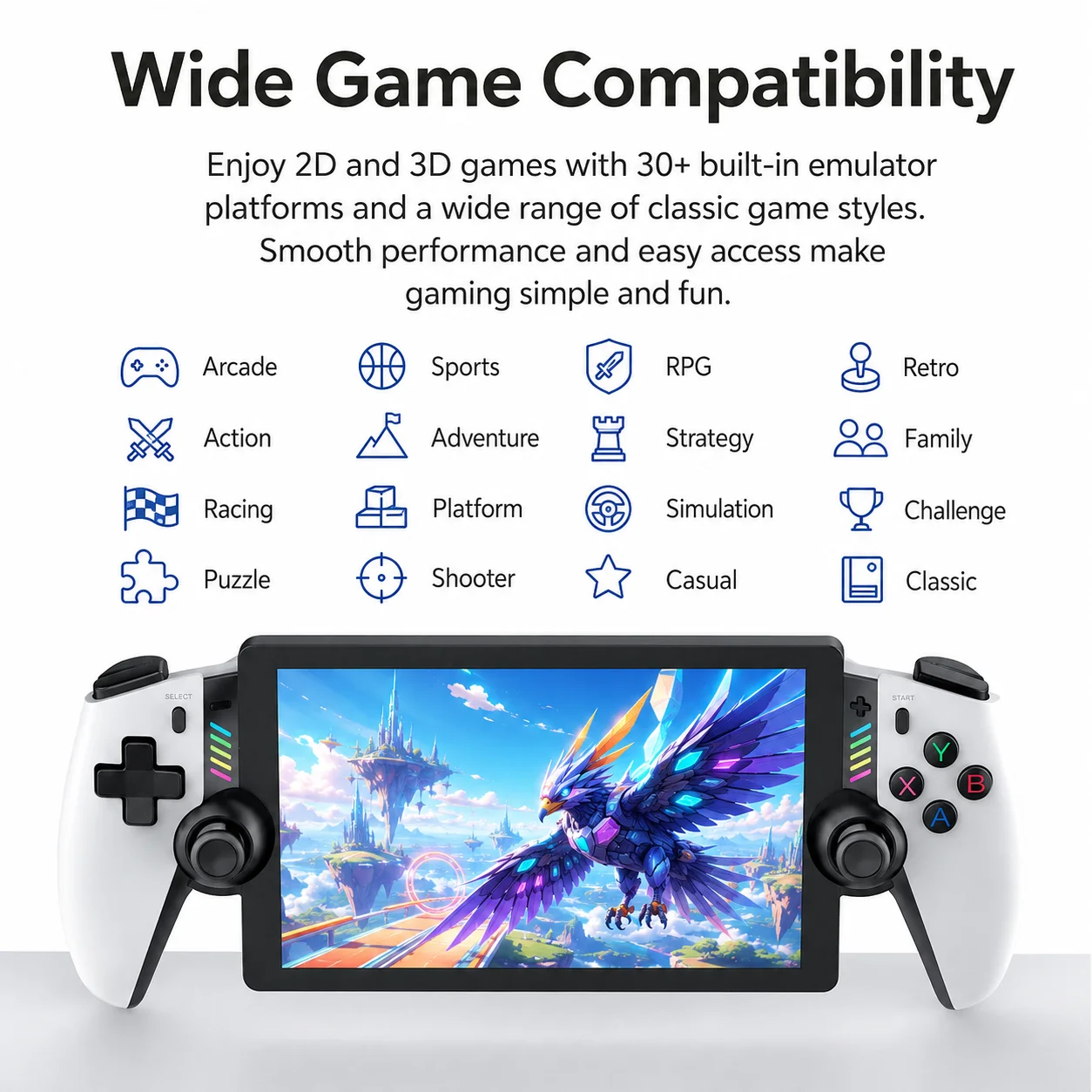 7.1 Inch Large Screen Handheld - Gaming Console Video Game 评论和价格