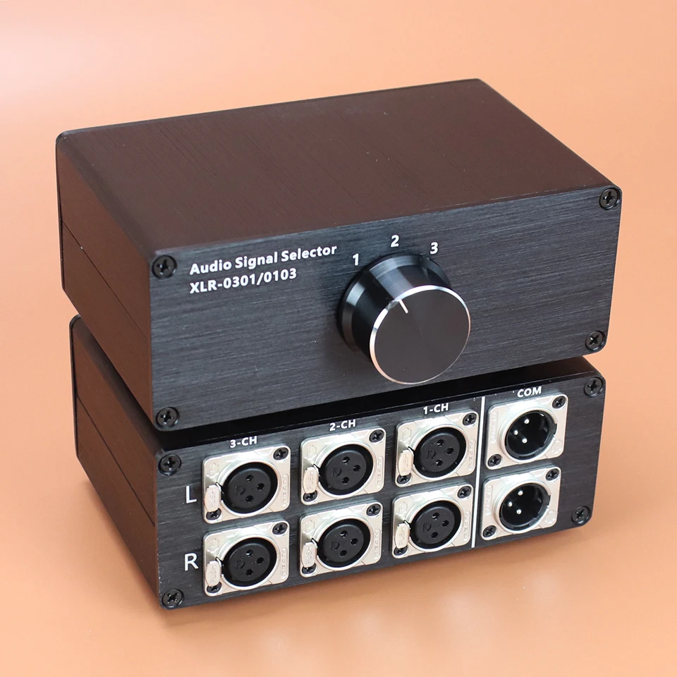 ERISU AUDIO HiFi-Audio-Umschalter Zwei kanal iger xlr-symmetrischer Audiosignal-Wahlschalter Leistungs verstärker Lautsprecher Hochwertiger Umschalter 3
