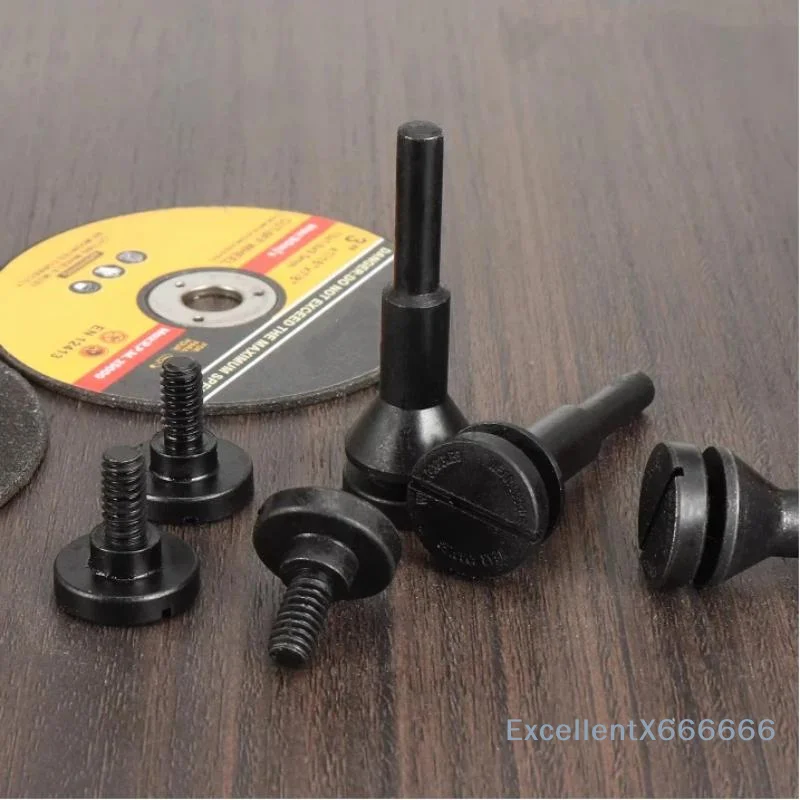 1 Set Cut-Off Wheel Mounting Mandrel Heavy Duty High Stability Fits 6/10mm Hole Disc for DIY Enthusiasts Metal Cutting Jobs