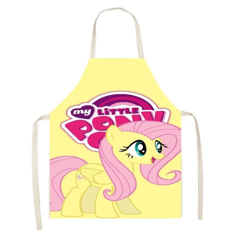 My Little Pony New Cartoon Apron Kitchen Sleeveless Anti-fouling and Oil-proof Household Apron Children's Parent-child Apron