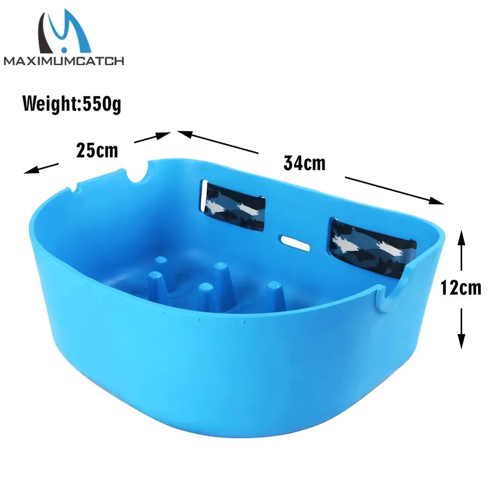 MAXCATCH FFSB Superlight Fly Fishing Stripping Basket Floating Packable Stripping Tray Fishing Tackle Box for Wading Casting