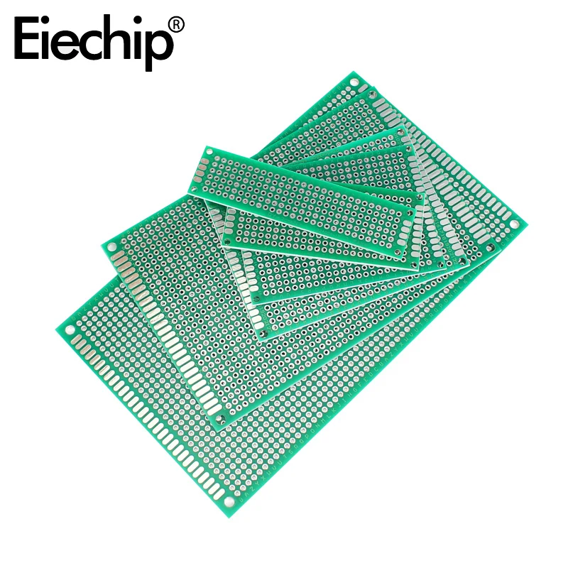 5PCS Double Sided Prototype Boards Green Pcb Board DIY Printed Circuit 2*8CM,3*7CM,4*6CM,5*7CM,6* 8 CM,7*9CM