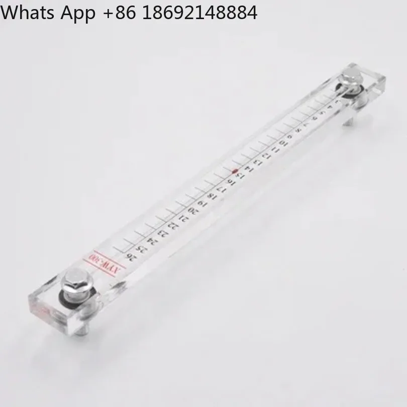 XYW150 Acrylic Oil Level Gauge - Hydraulic Tank Sight Glass with Ruler Markings (150mm Length) 1 Piece Price