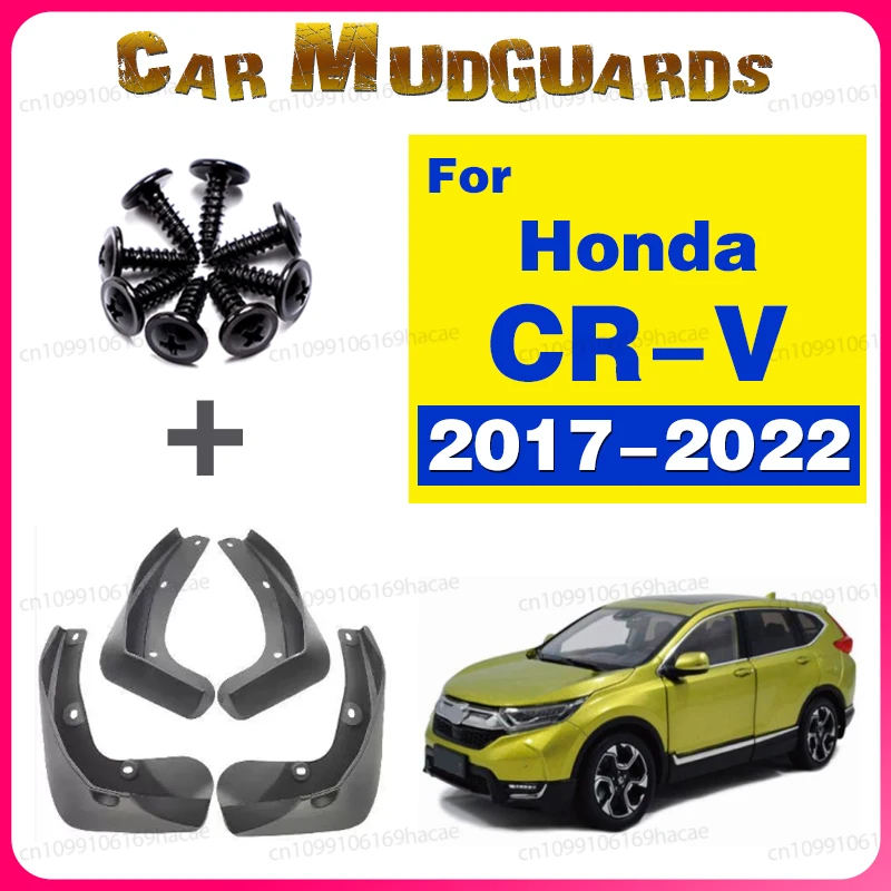 For Honda CRV CR-V 2017 2018 2019 2020 2021 2022 4 Pcs Car Mud Flaps Front Rear Wheel Mudguards Splash Guards Fender Accessories