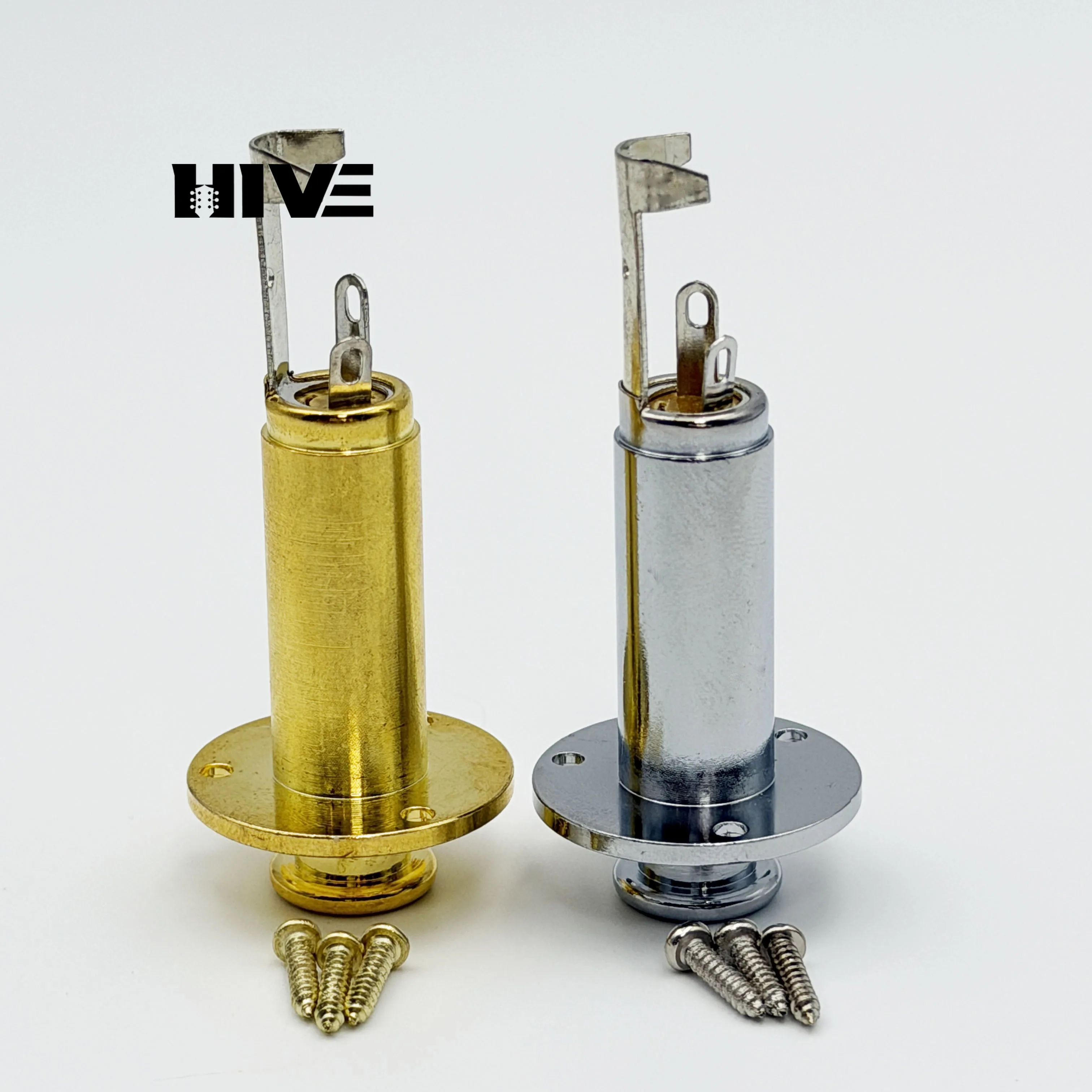 Guitar Jack Socket Mono Mode Output Input Jack Socket 6.35MM Brass Electric Guitar Jack Parts & Accessories