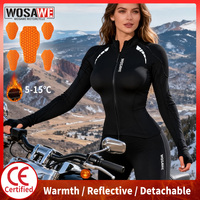 WOSAWE Motorcycle Armor Jacket Autumn Winter Women Girl Motocross Body Armor Street Riding Shirts CE Certified Protective Gear