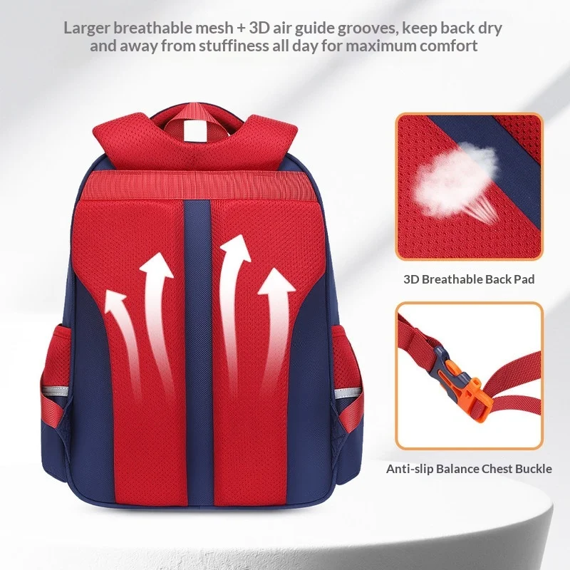 Sun Eight Ultra Light Backpack Large Capacity Pressure Relief Adjustable Breathable Straps For Daily School Outdoor Travel
